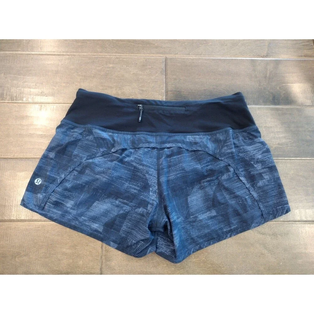 LULULEMON Women's Run Times navy blue print 4